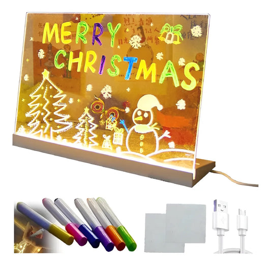 Tablero De Notas Led Con Luz Nocturna