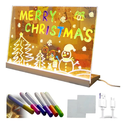 Tablero De Notas Led Con Luz Nocturna