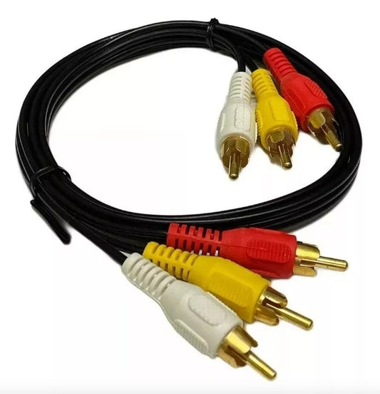 Cable 3x3 Para Audio Y Video 3mts