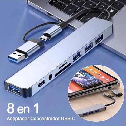 Adaptador Tipo C/usb 8 En 1