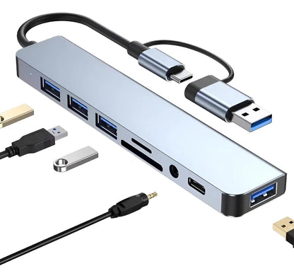 Adaptador Tipo C/usb 8 En 1