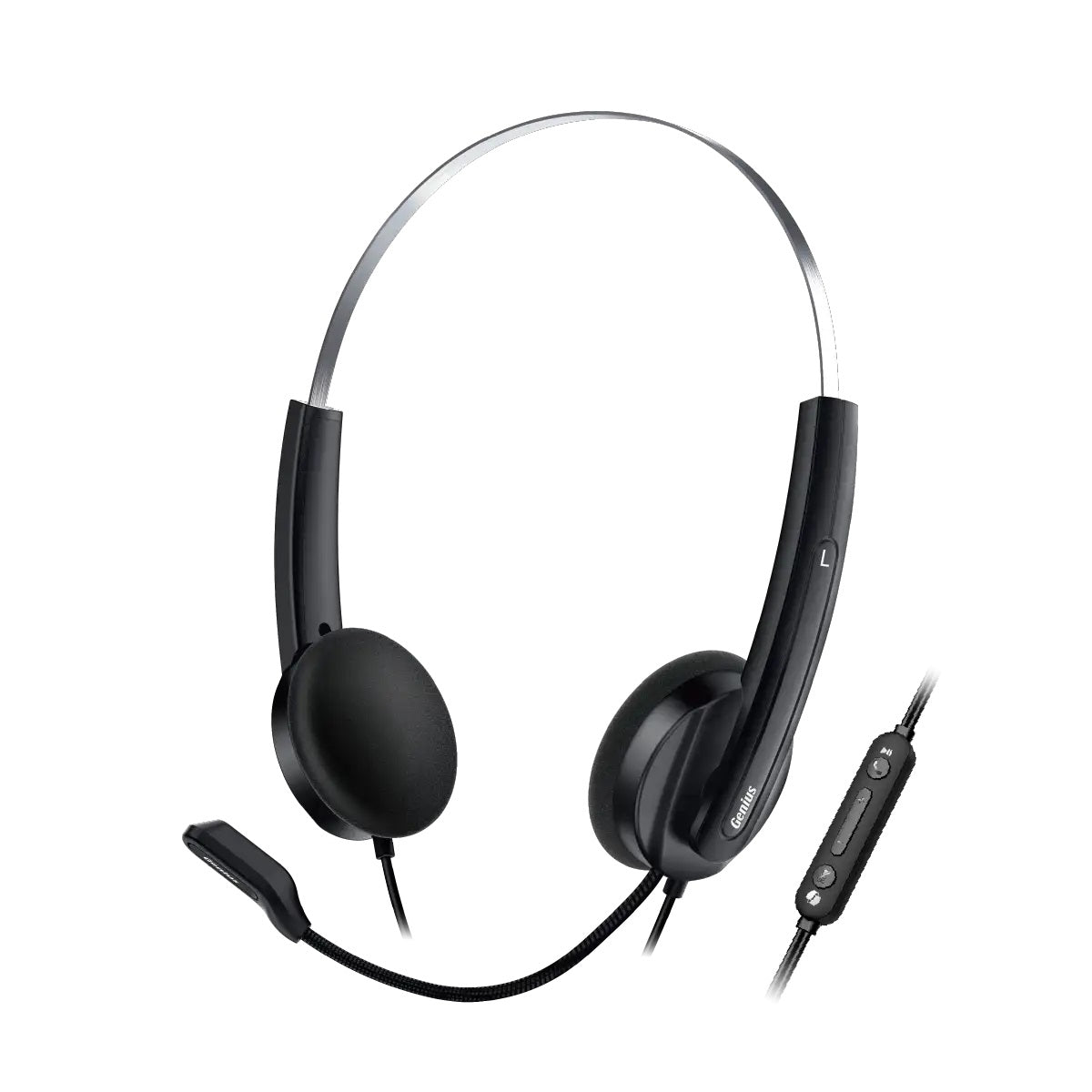 Diadema Genius Conexión Tipo C Hs-220u Negra