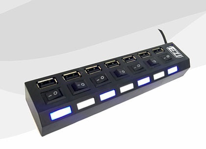 Hub Usb X7 2.0 Con Switch Independiente