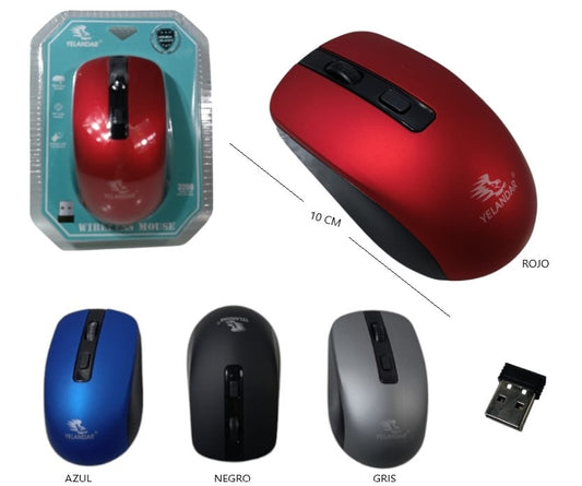 Mouse Inalámbrico Yelandar E90 Negro