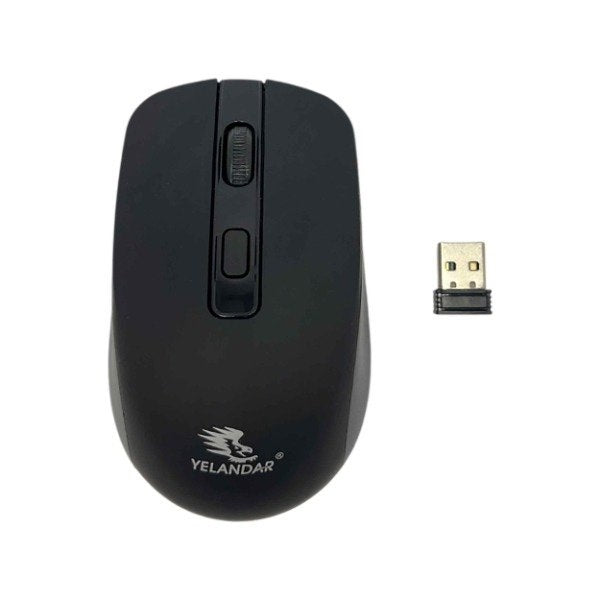 Mouse Inalámbrico Yelandar E90 Negro
