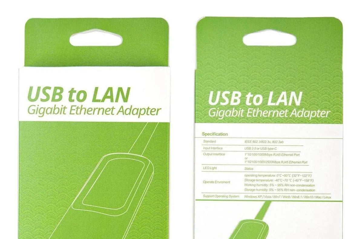 Adaptador De Usb A Lan / Rj45 Gigabit Real