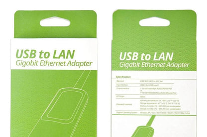 Adaptador De Usb A Lan / Rj45 Gigabit Real