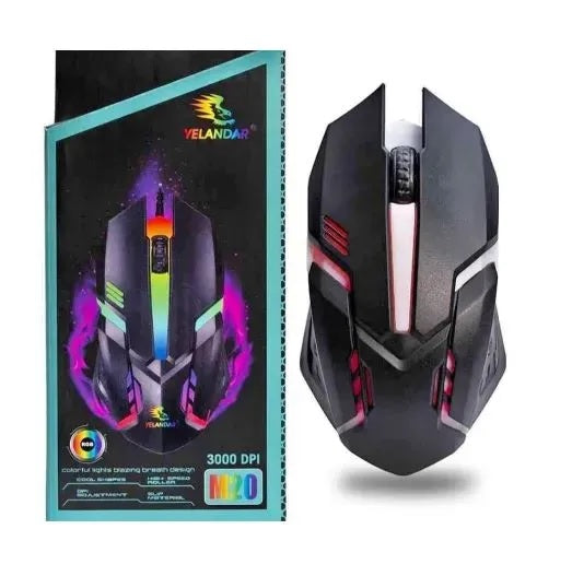Mouse Usb Luz Led Yelandar M80