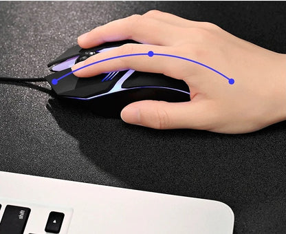 Mouse Usb Luz Led Yelandar M80