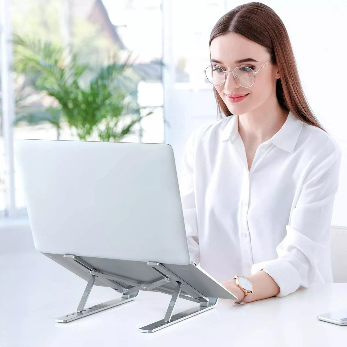 Base Plegable Metálica Para Portátil