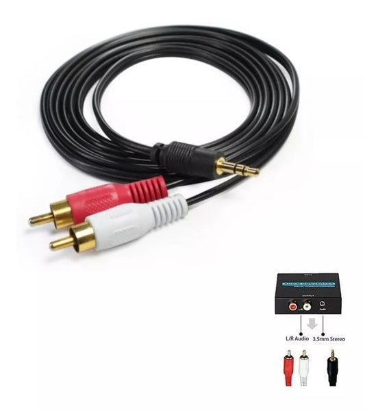 Cable De Audio 2x1 3mts