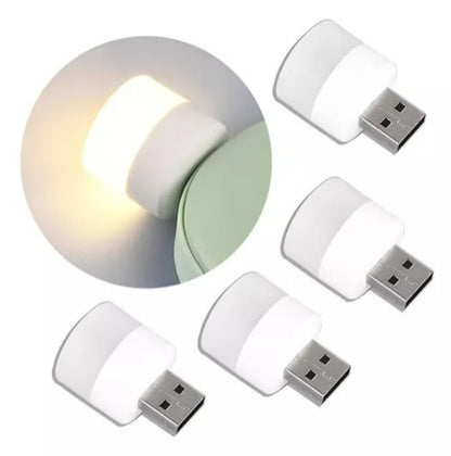 Mini Lámpara Luz Led Usb Bombillo Luz Blanca